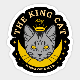 The King of cats Sticker
